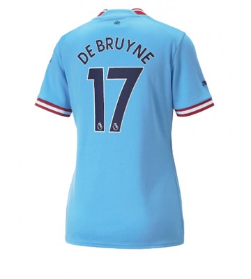 Manchester City Kevin De Bruyne #17 Hjemmedrakt Kvinner 2022-23 Kortermet